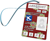 BADGE AEROPORTUAIRE